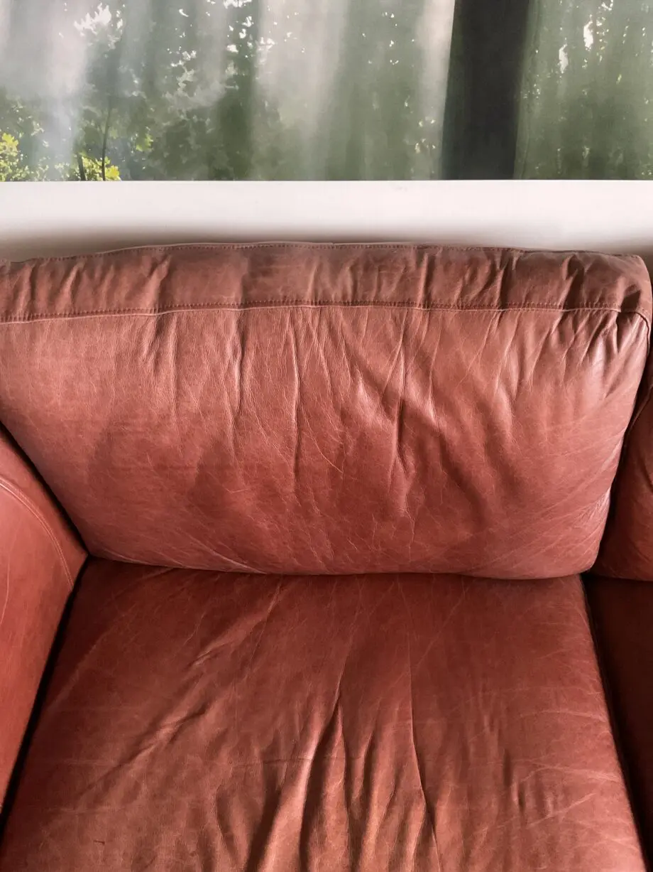 Thomas Lloyd Aspen 3 seater leather sofa vintage chestnut