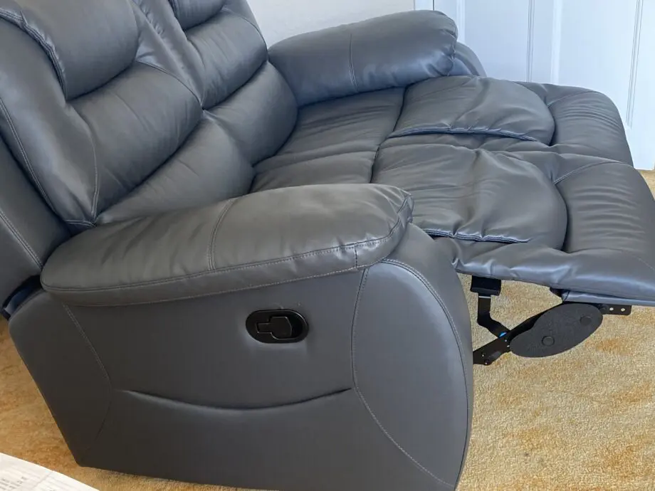 Grey 2 seater recliner