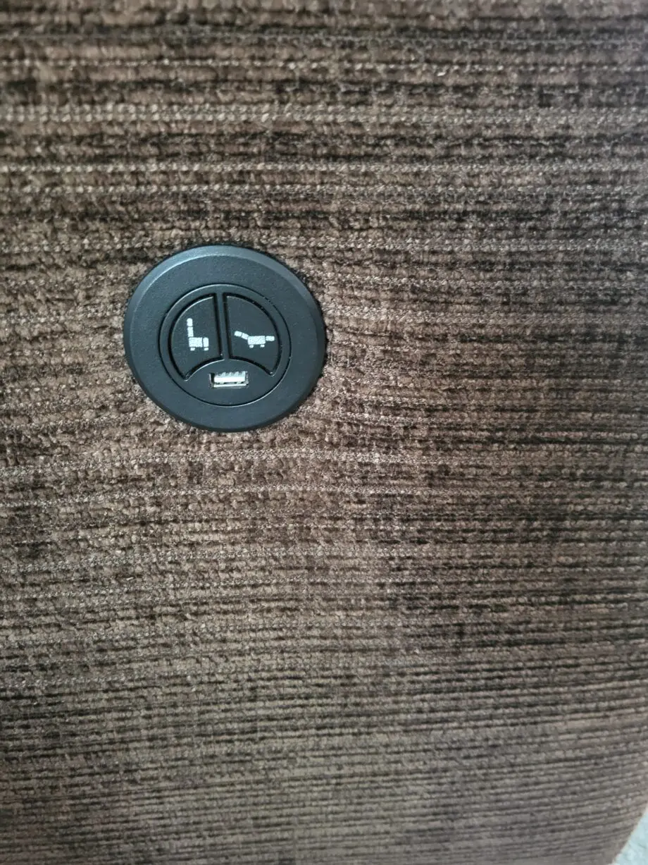 Dfs brown electric recliner armchair