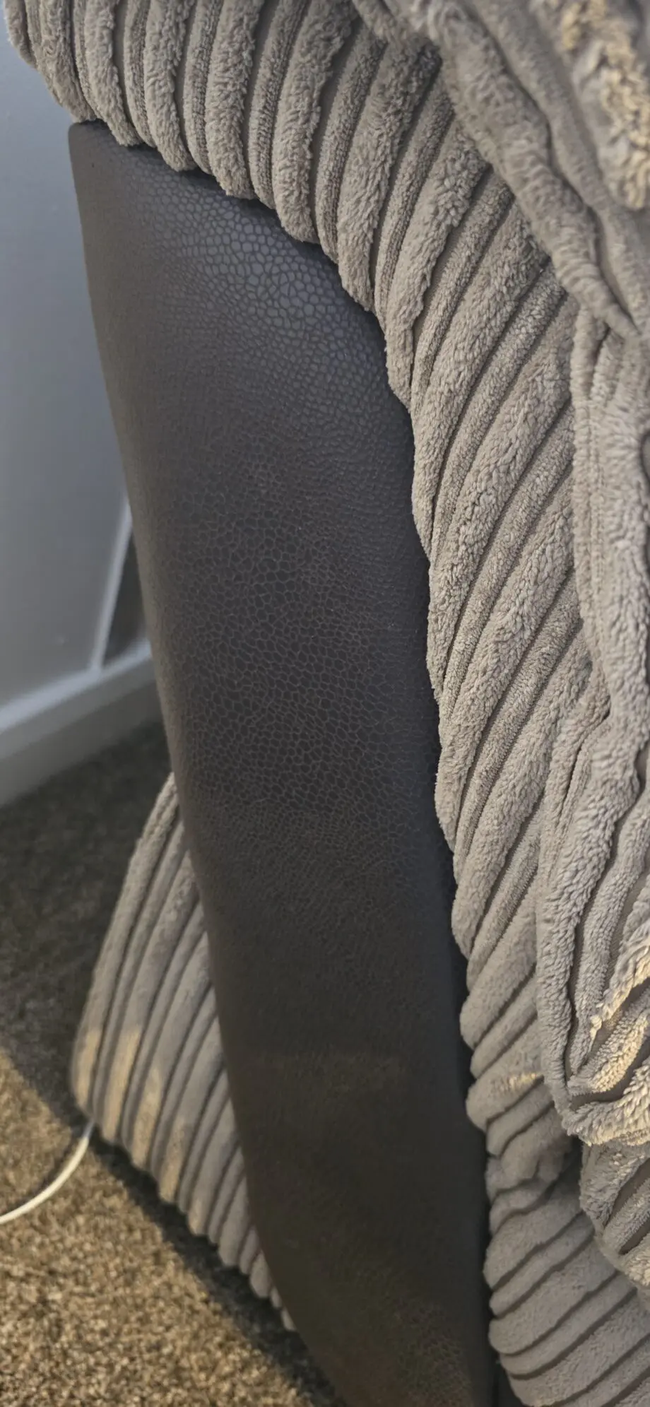 DFS jumbo cord sofa