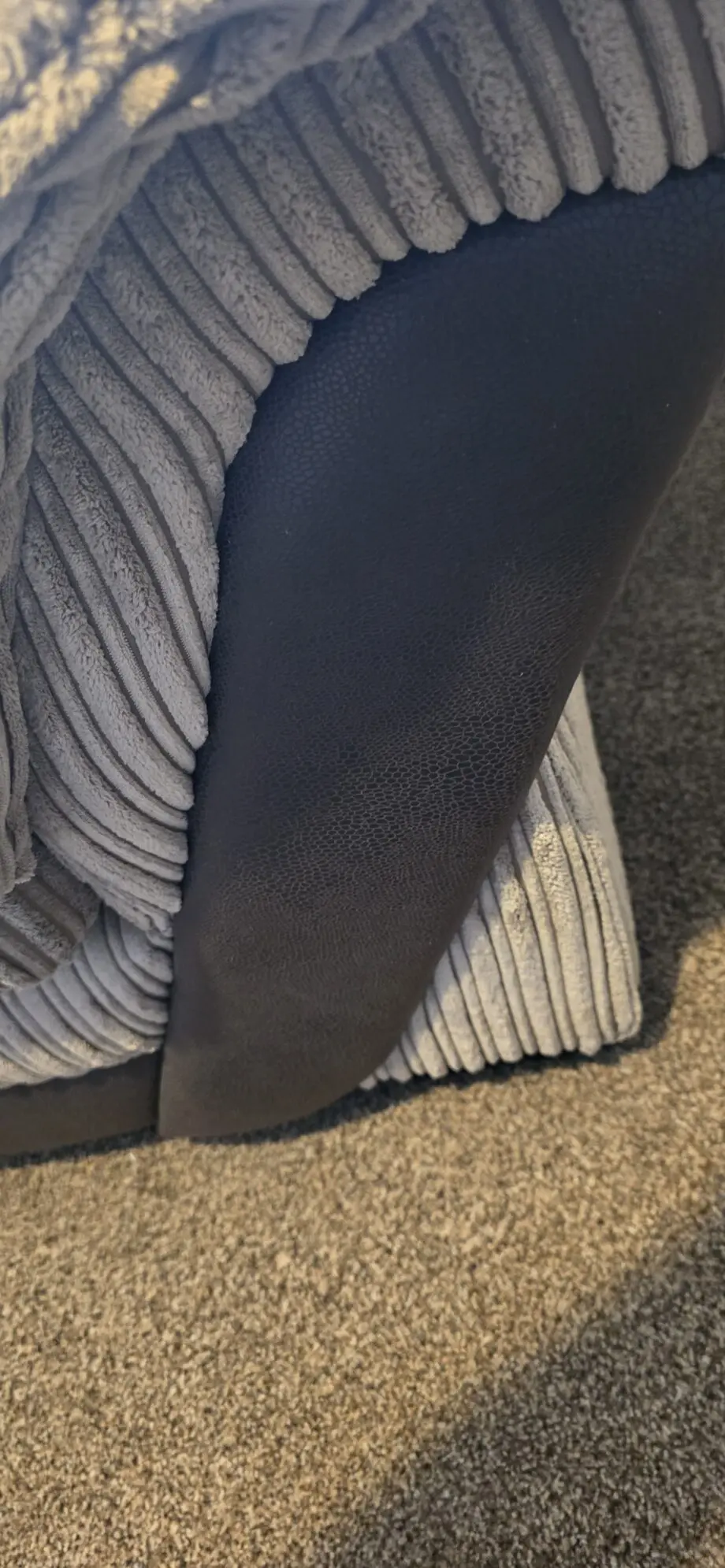 DFS jumbo cord sofa