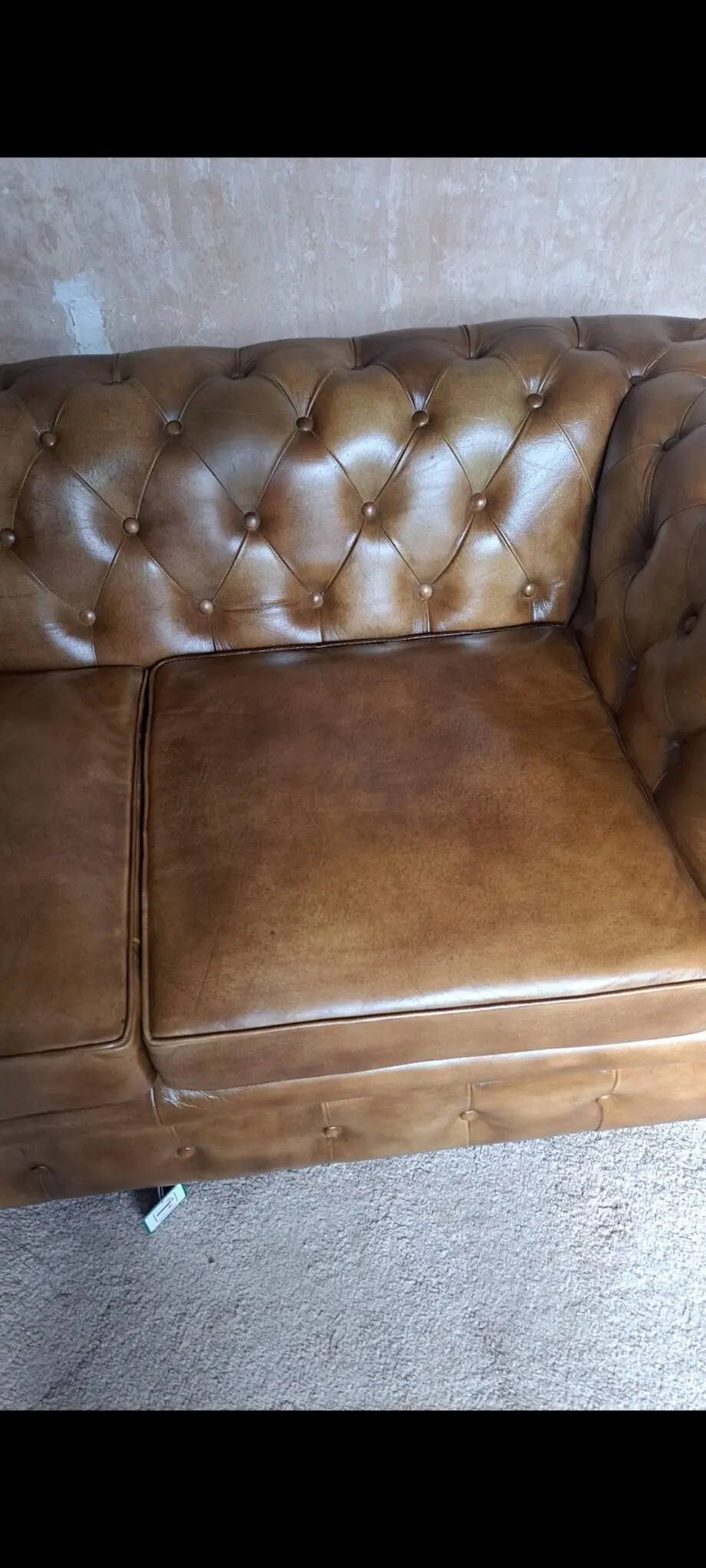 Corndell andreas leather 2 seater sofa