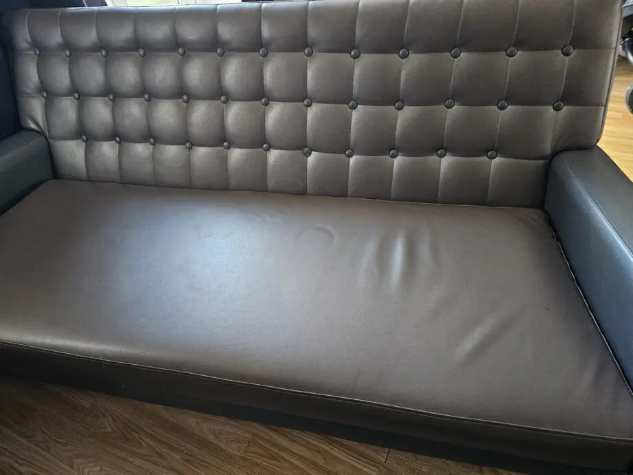 3 seater leather chair