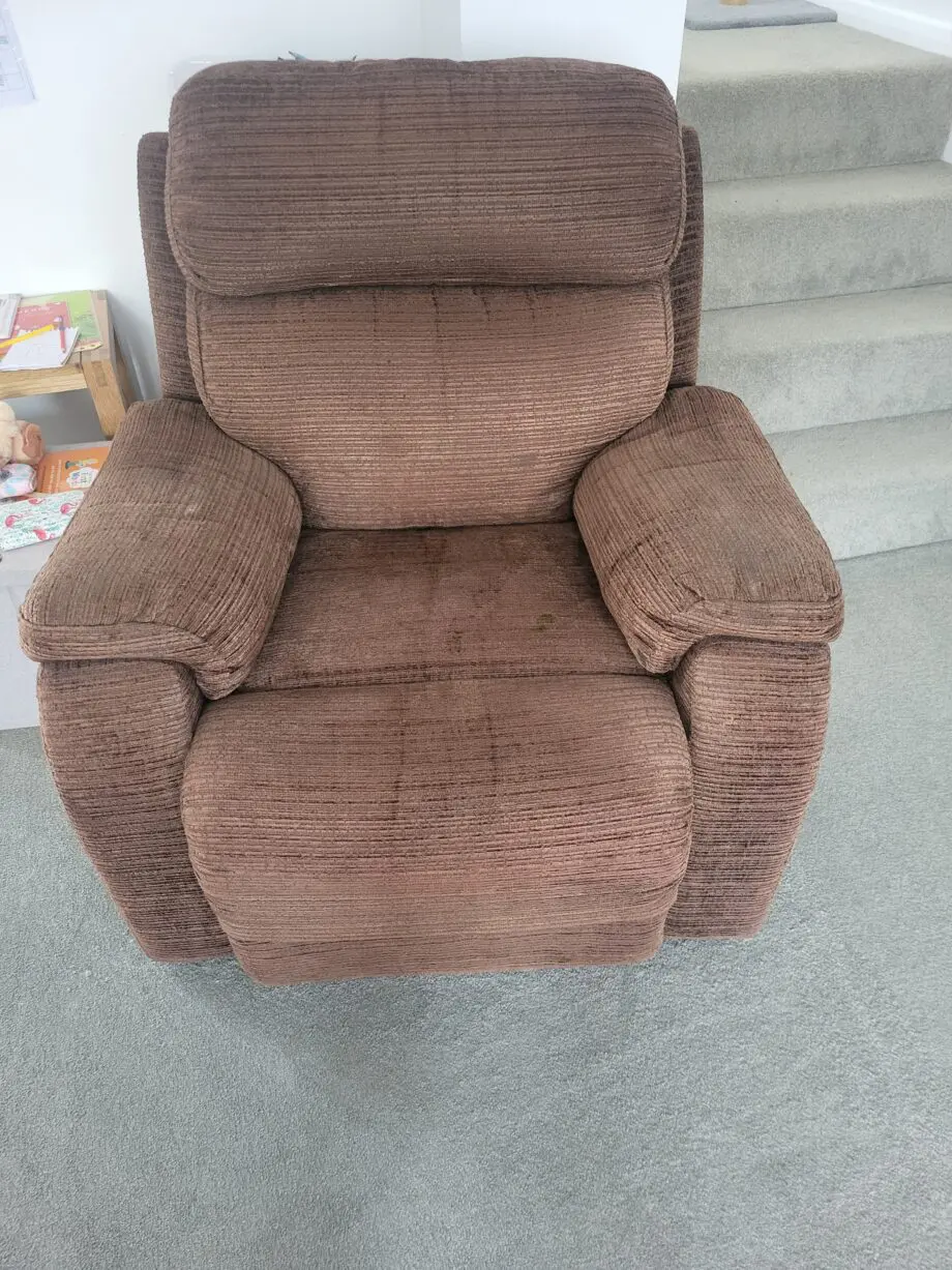 Dfs brown electric recliner armchair