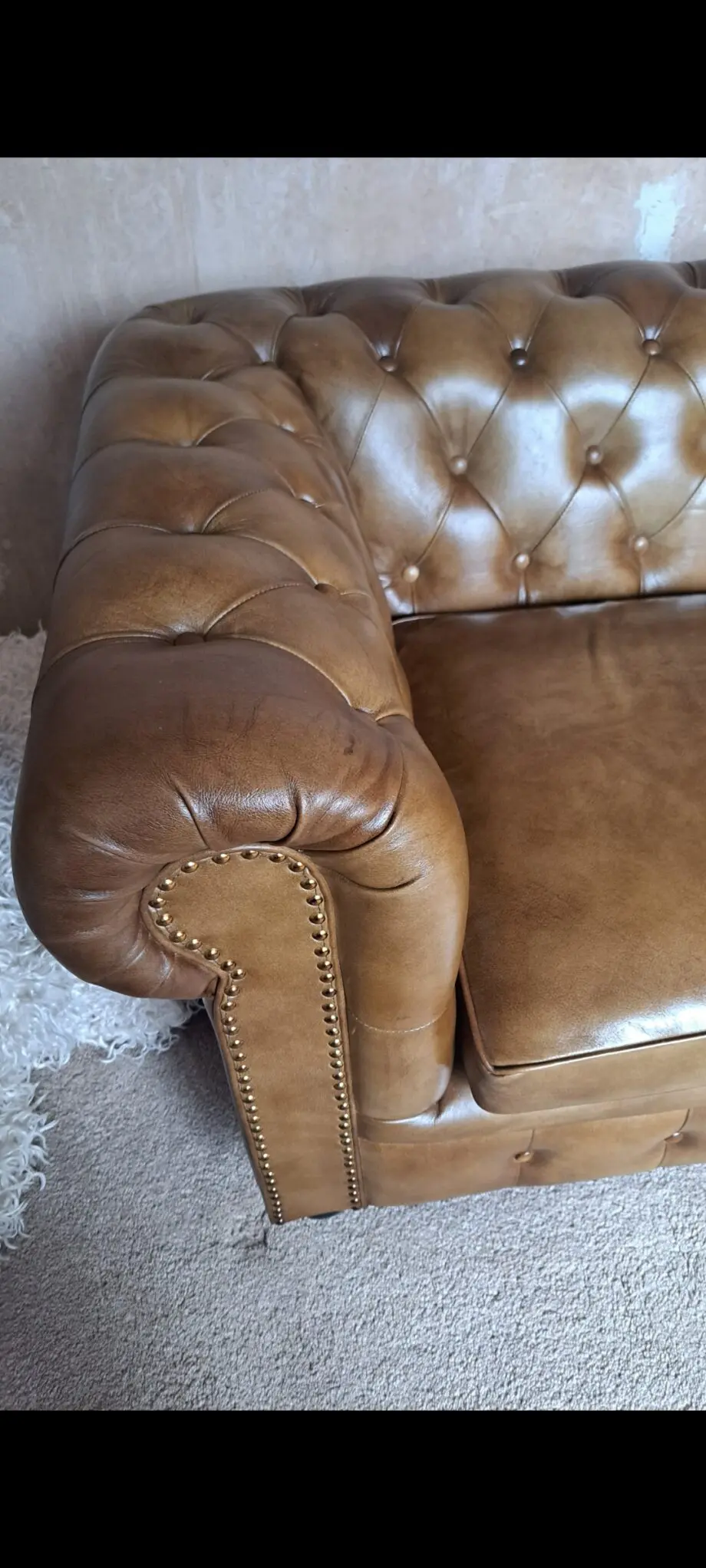 Corndell andreas leather 2 seater sofa