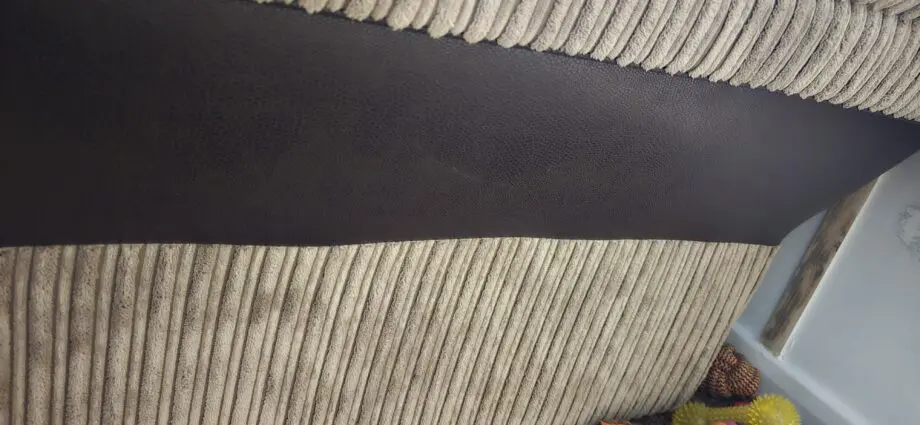 DFS jumbo cord sofa