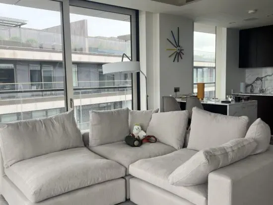 Long Island 3 Seat Modular Sofa in Taupe Brushed Linen Cotton (Sofa.com)