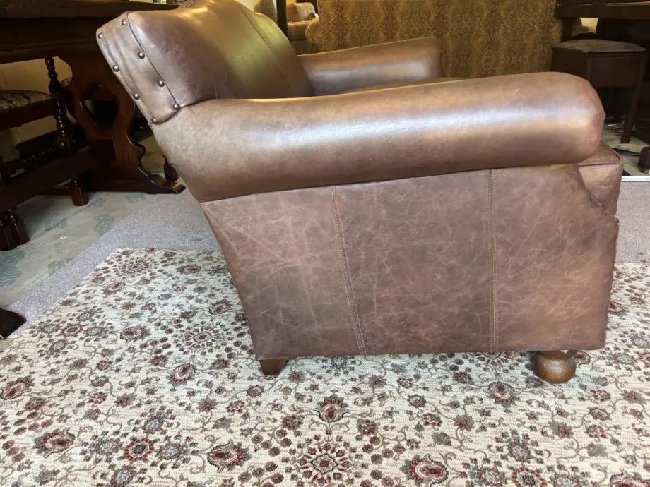 Old Boot Eva leather 2-seater sofa,
