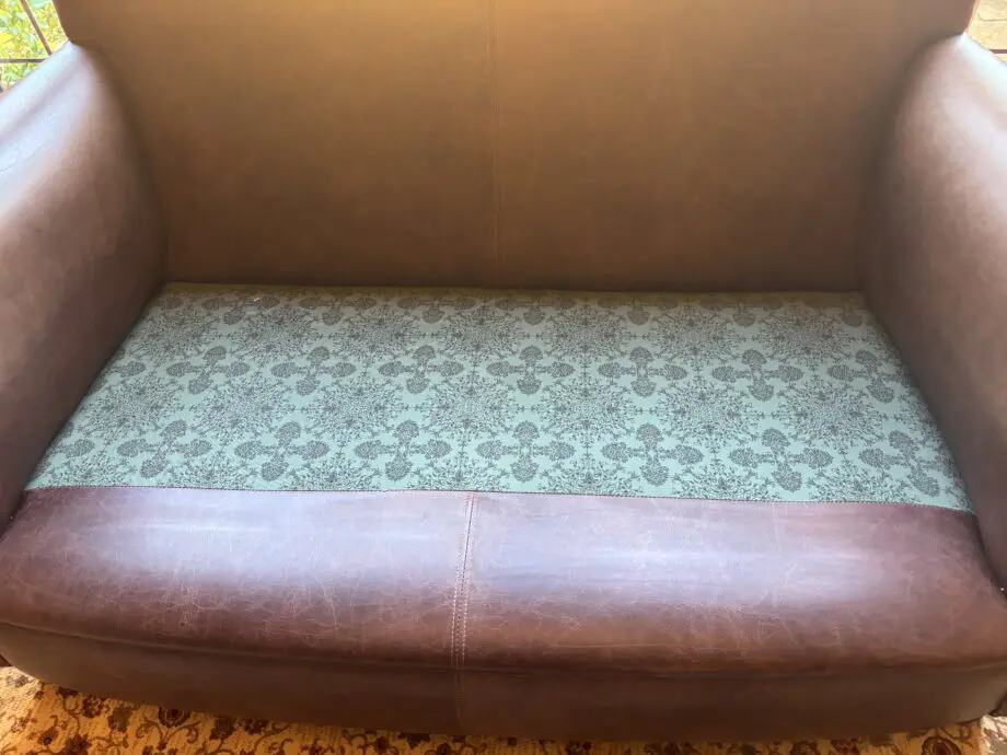 Old Boot Eva leather 2-seater sofa,