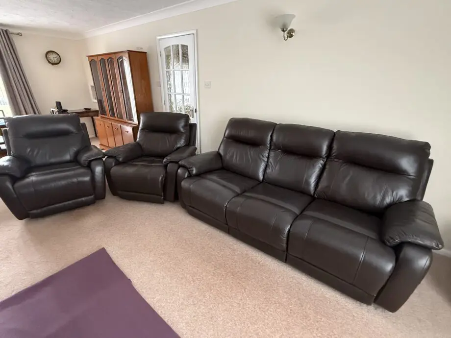 Brown Leather Suite