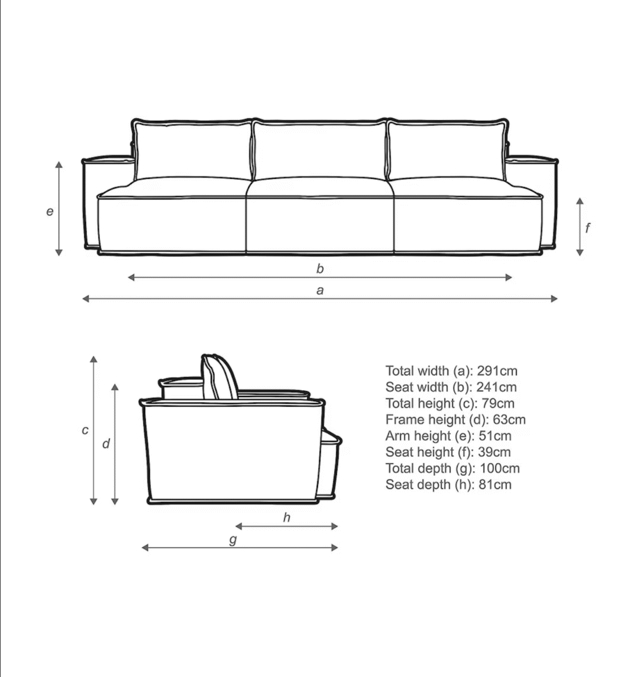 John Lewis Border Grand 4 Seater Sofa, Dark Leg, Relaxed Linen Olive