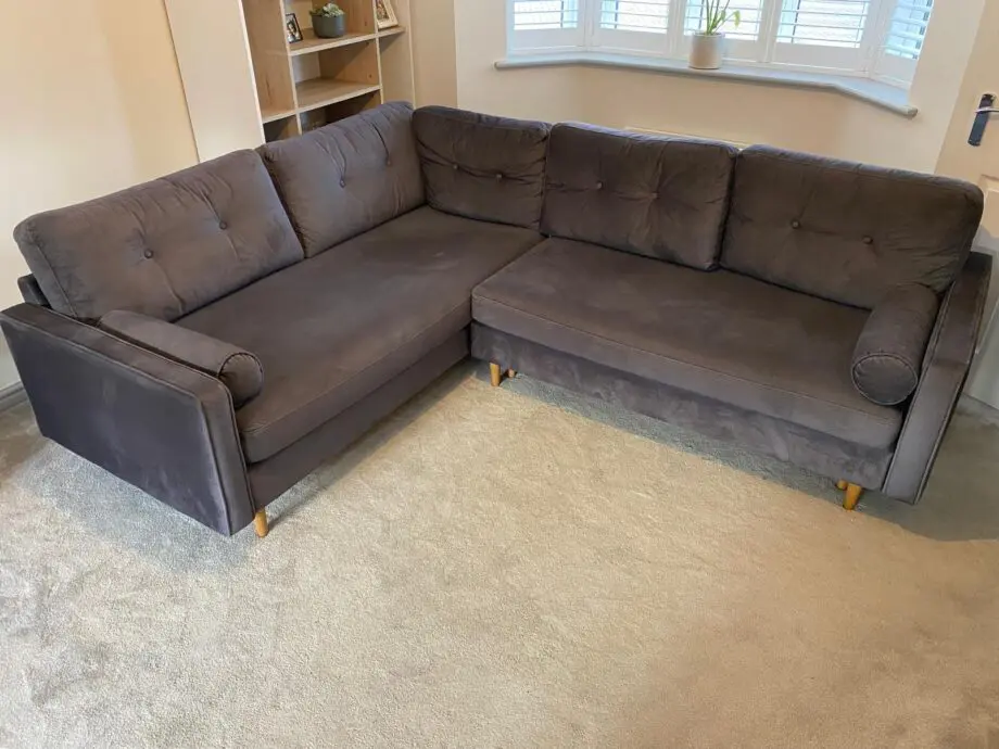 Grey Wayfair corner sofa bed