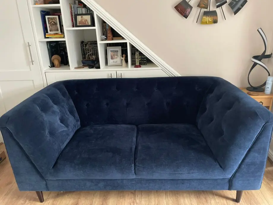Sofology Navy Blue Bridgerton 2 Seat Sofa and Chair