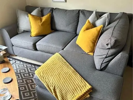 Next Brand Stamford’ Sofa Upholstered in a Grey Fabric