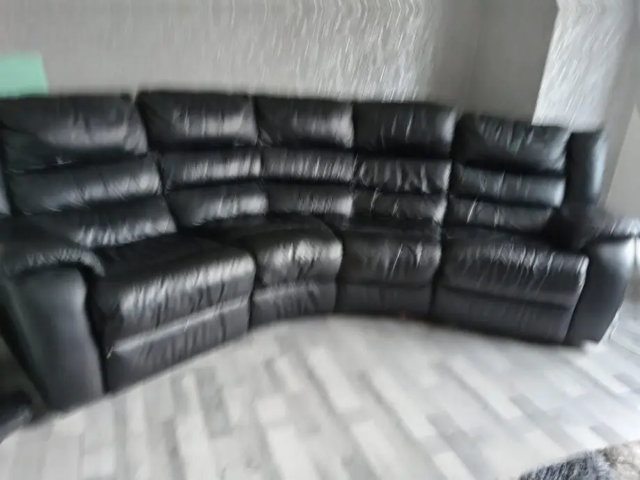 Black comfy sofa