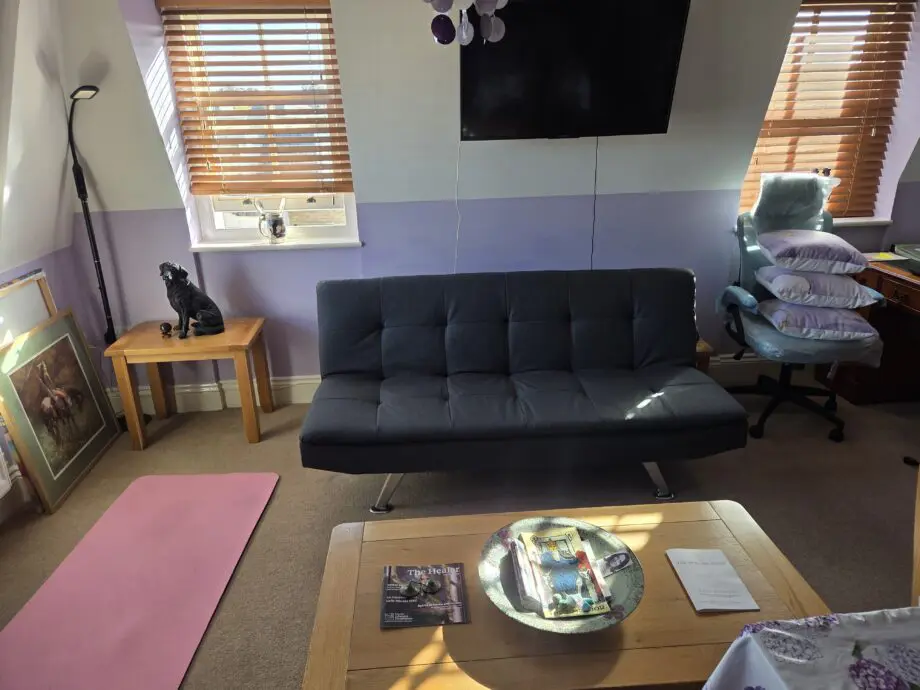 New condition 3 seata charcoal grey sofa bed