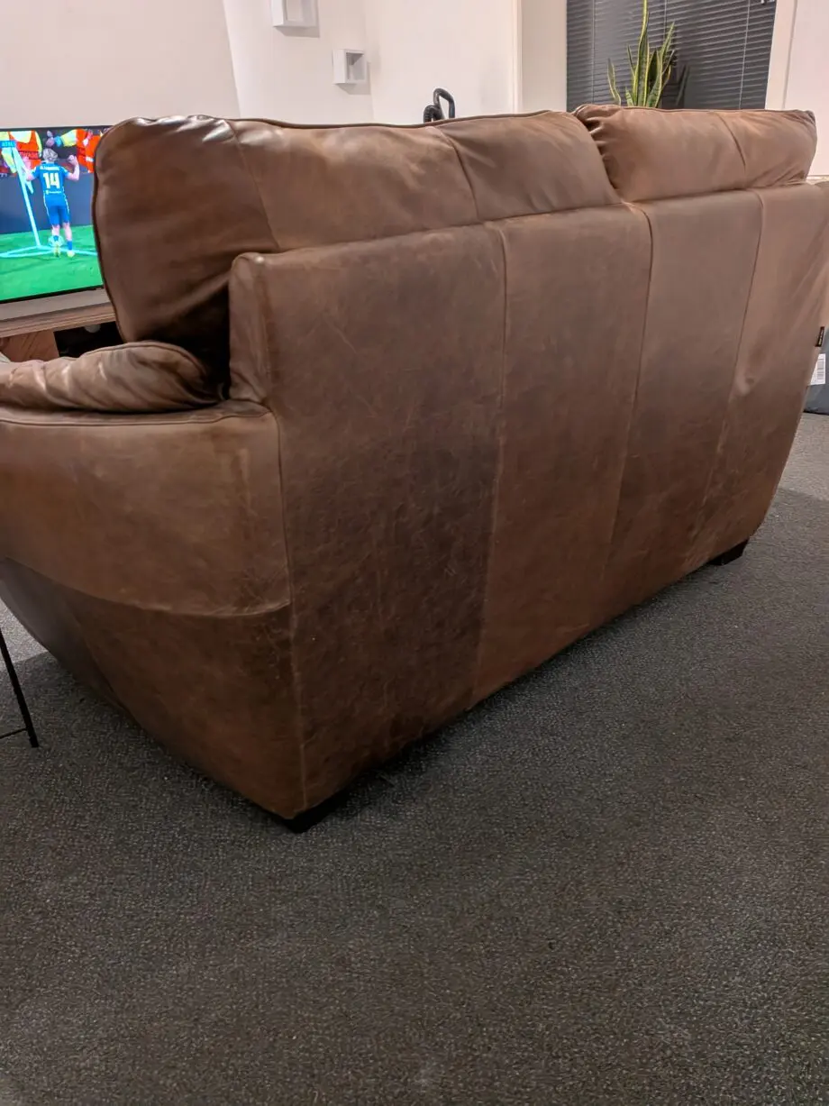 Italian leather 2 seater sofa