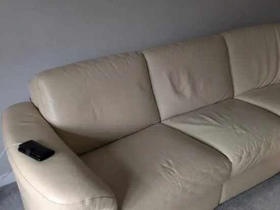 Gray corner sofa