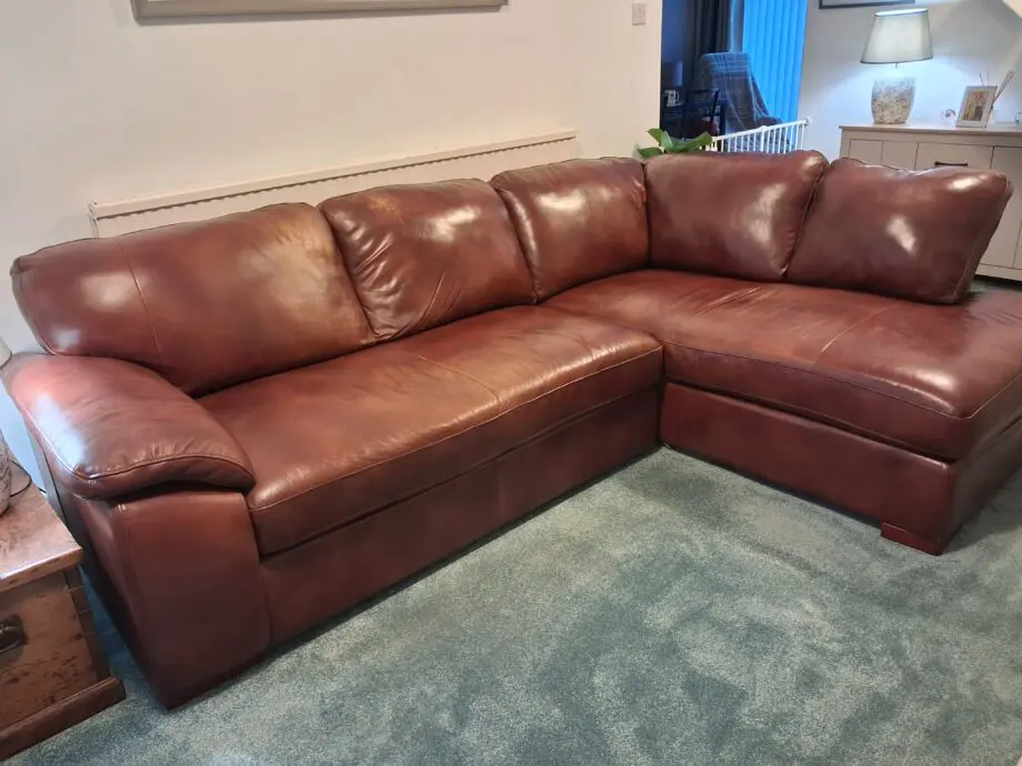 leather corner sofa