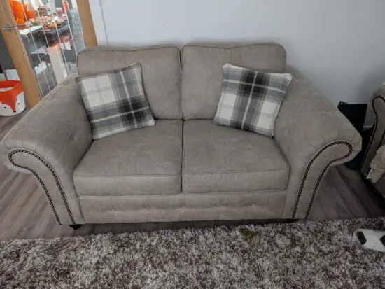 1 x faux Leather 2 seater sofa from Wayfair