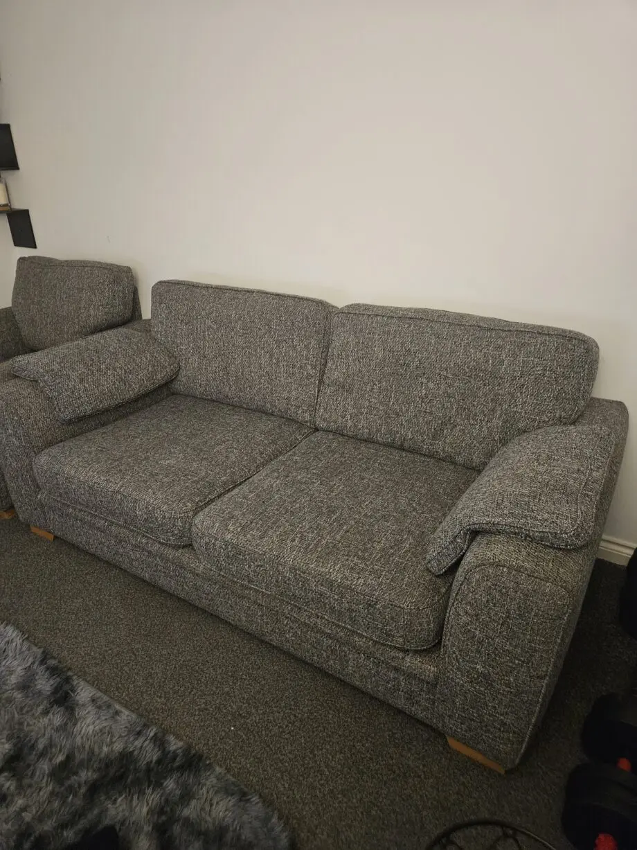 Matching 2 seater sofa with arm chair