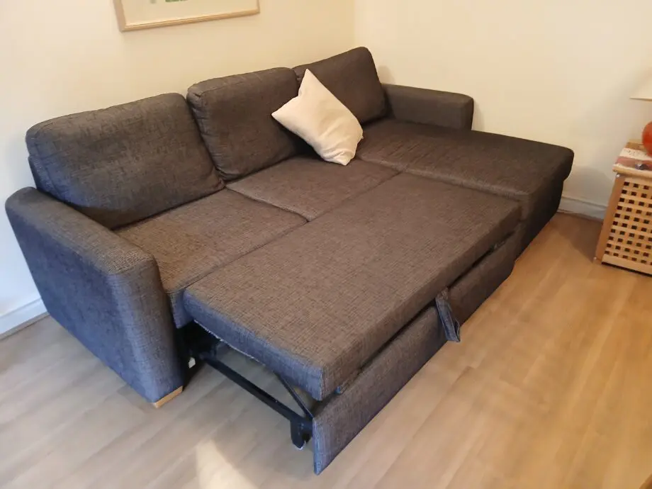 John Lewis Grey L shaped 3 seater bed settee