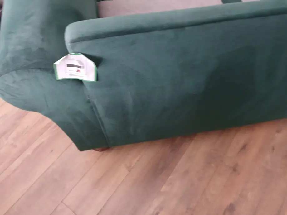 Dfs dark green 3 seater sofa