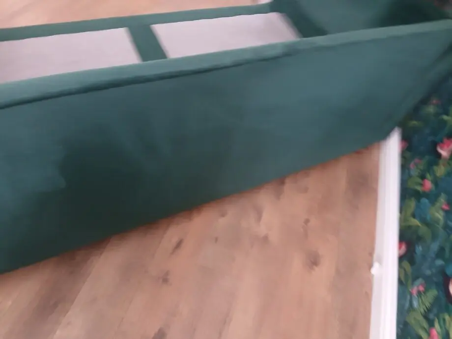 Dfs dark green 3 seater sofa