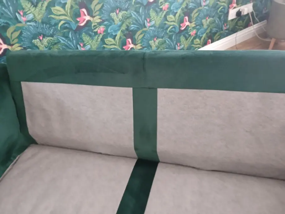 Dfs dark green 3 seater sofa