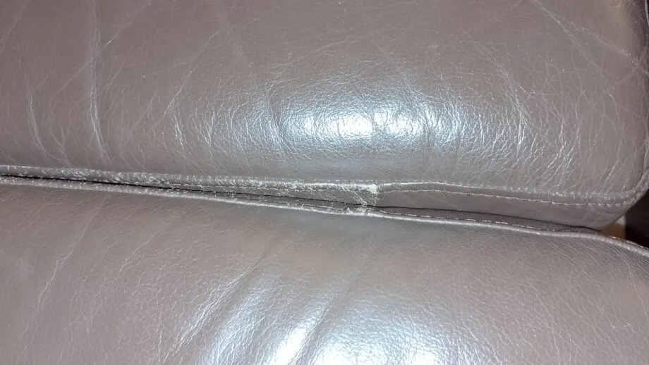 Brown IKEA leather sofas x2