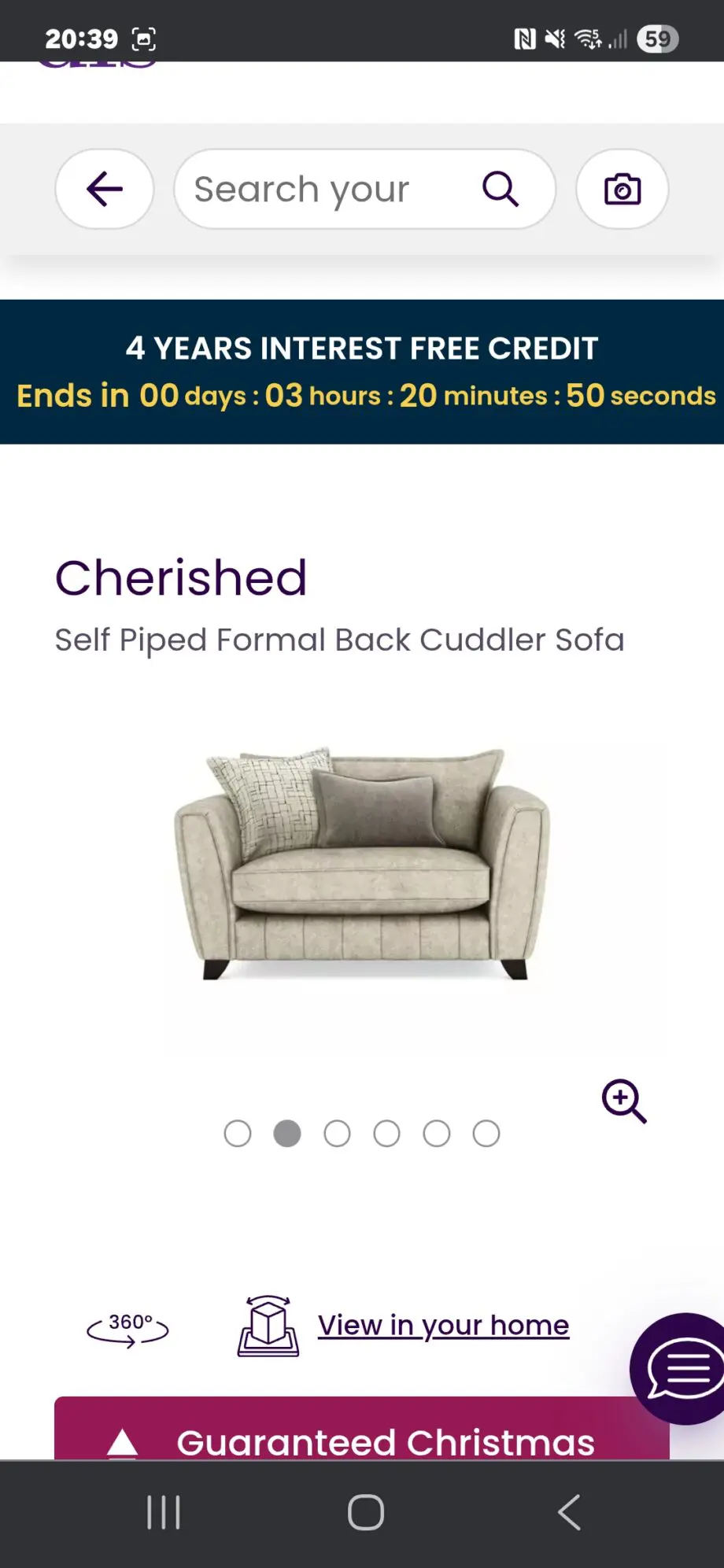 Dfs cherished 3 seater and cuddle chair