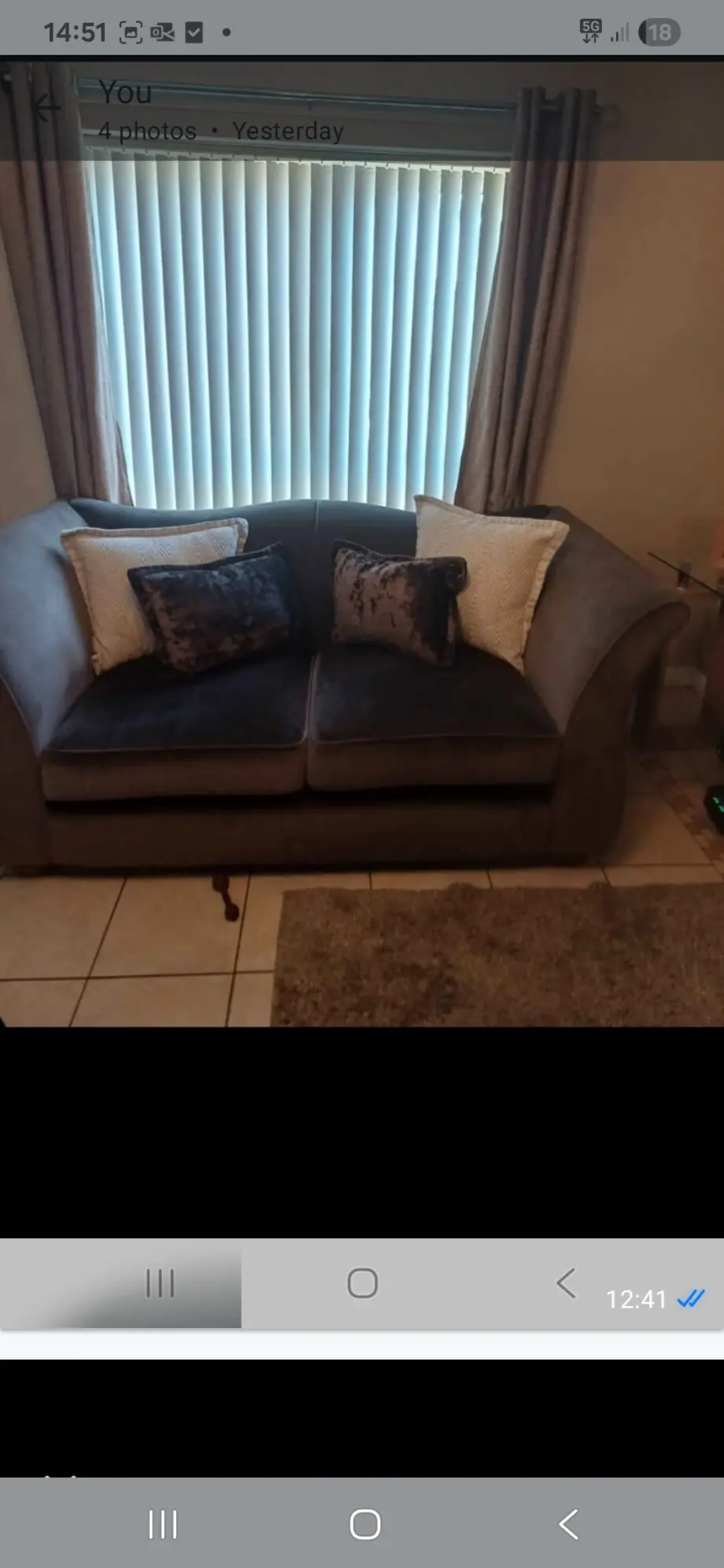 Taskers brown velvet sofas