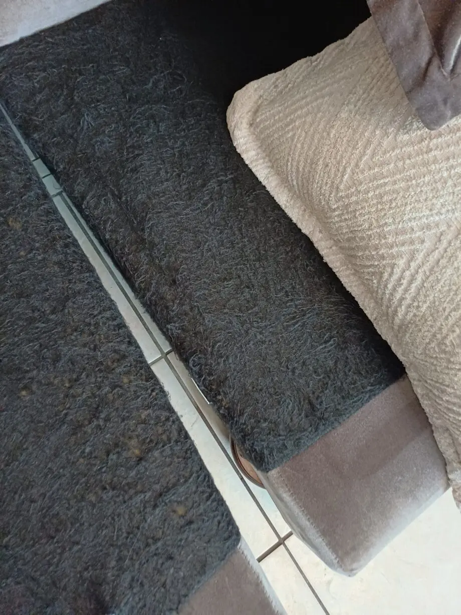 Taskers brown velvet sofas