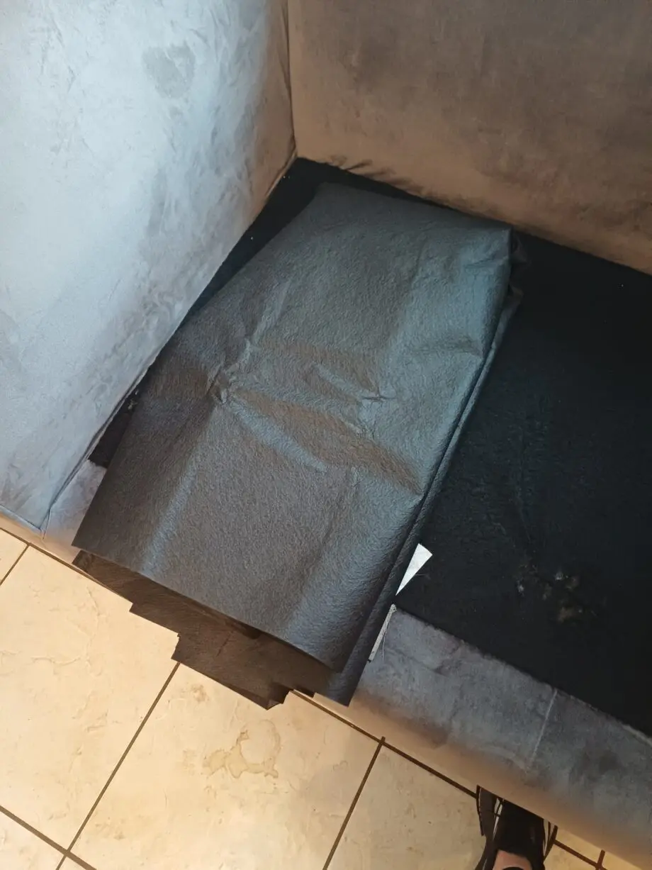 Taskers brown velvet sofas