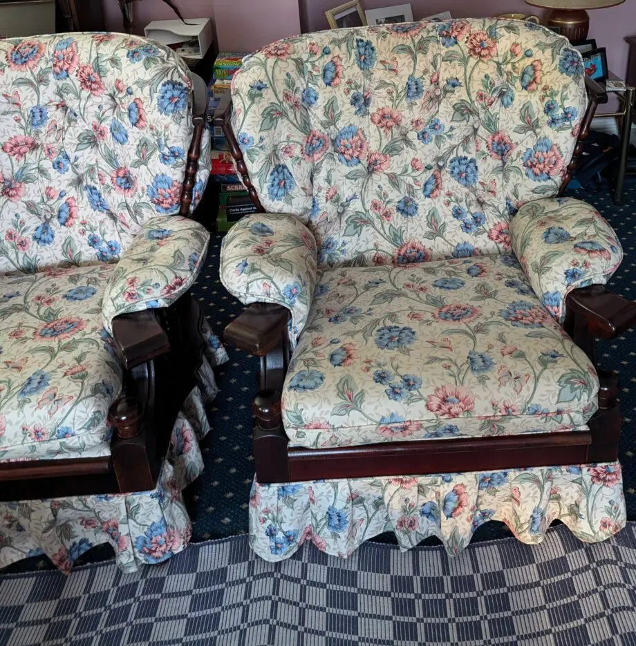 Two Yeoman's armchairs