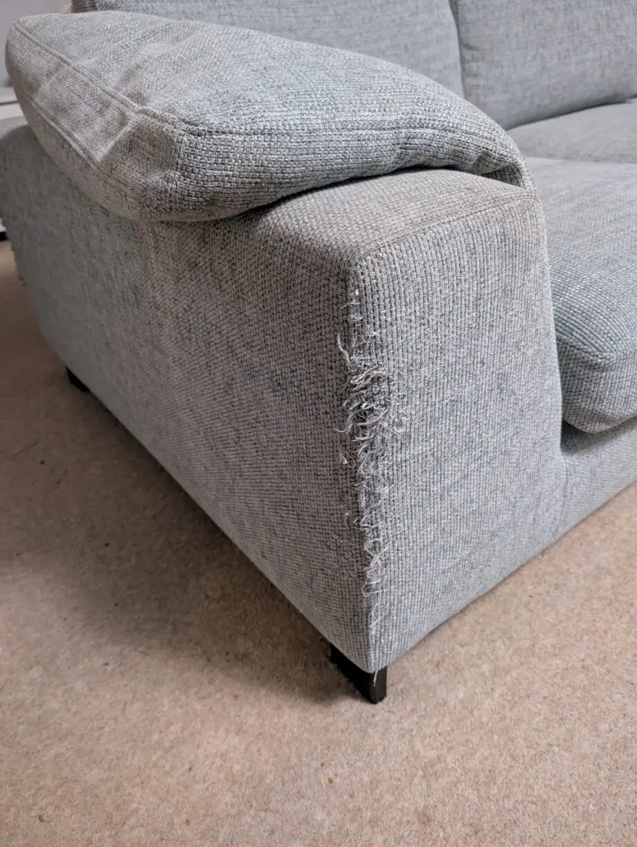 DFS Blue Corner Sofa