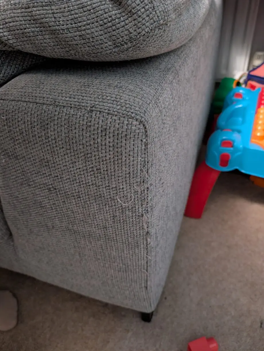 DFS Blue Corner Sofa