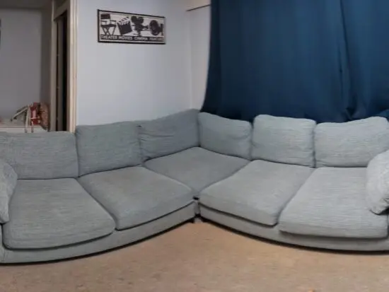 DFS Blue Corner Sofa