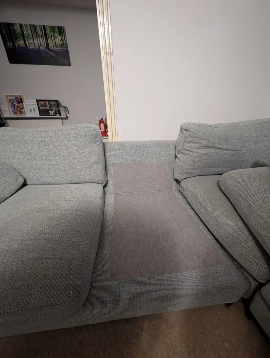 DFS Blue Corner Sofa