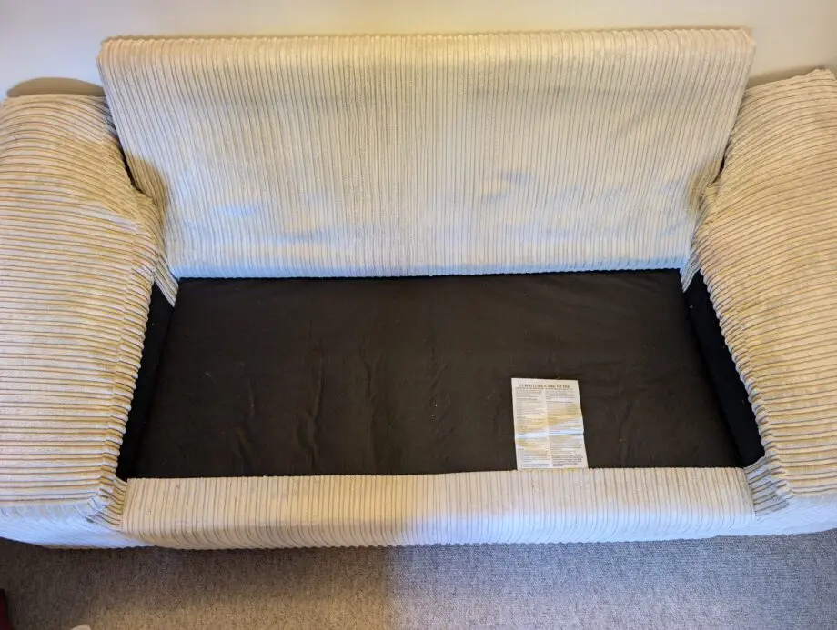 2 x Debenhams Fawn Jumbo Cord Sofas