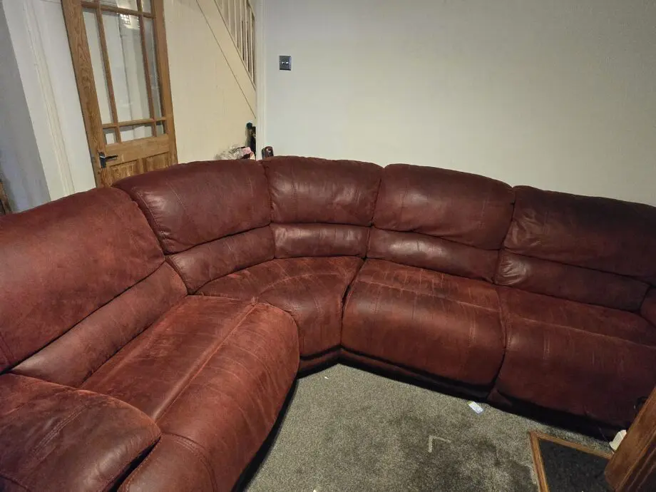 Harveys Corner Red Recline Sofa