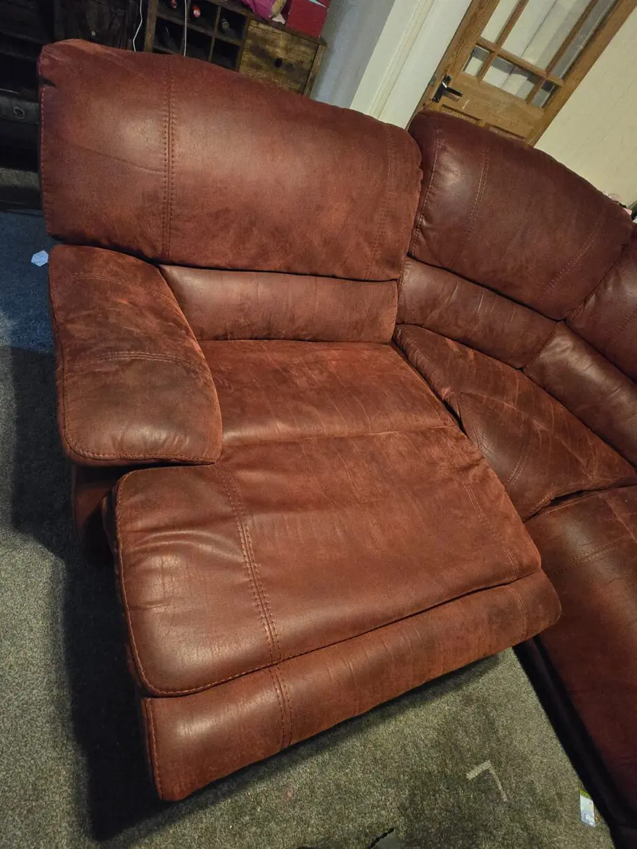 Harveys Corner Red Recline Sofa