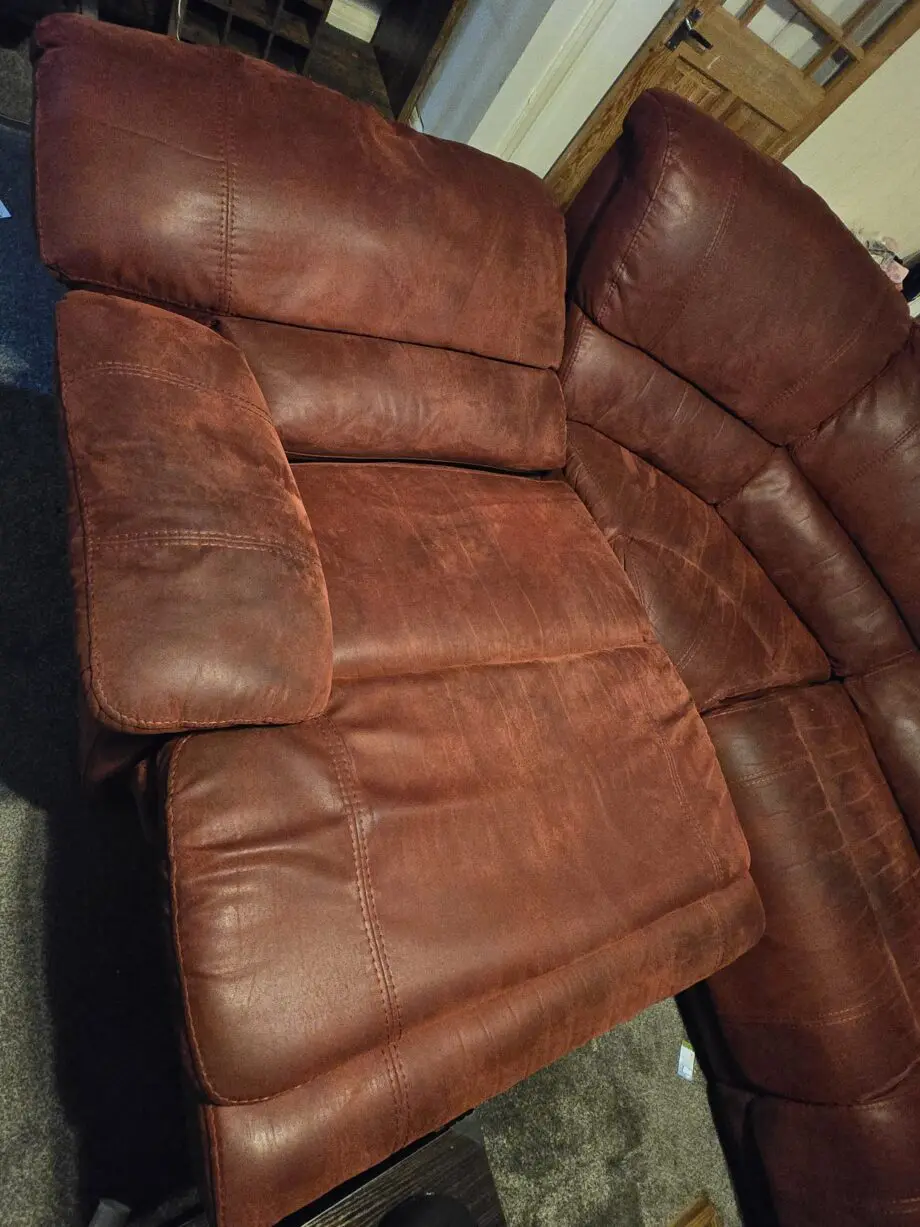 Harveys Corner Red Recline Sofa
