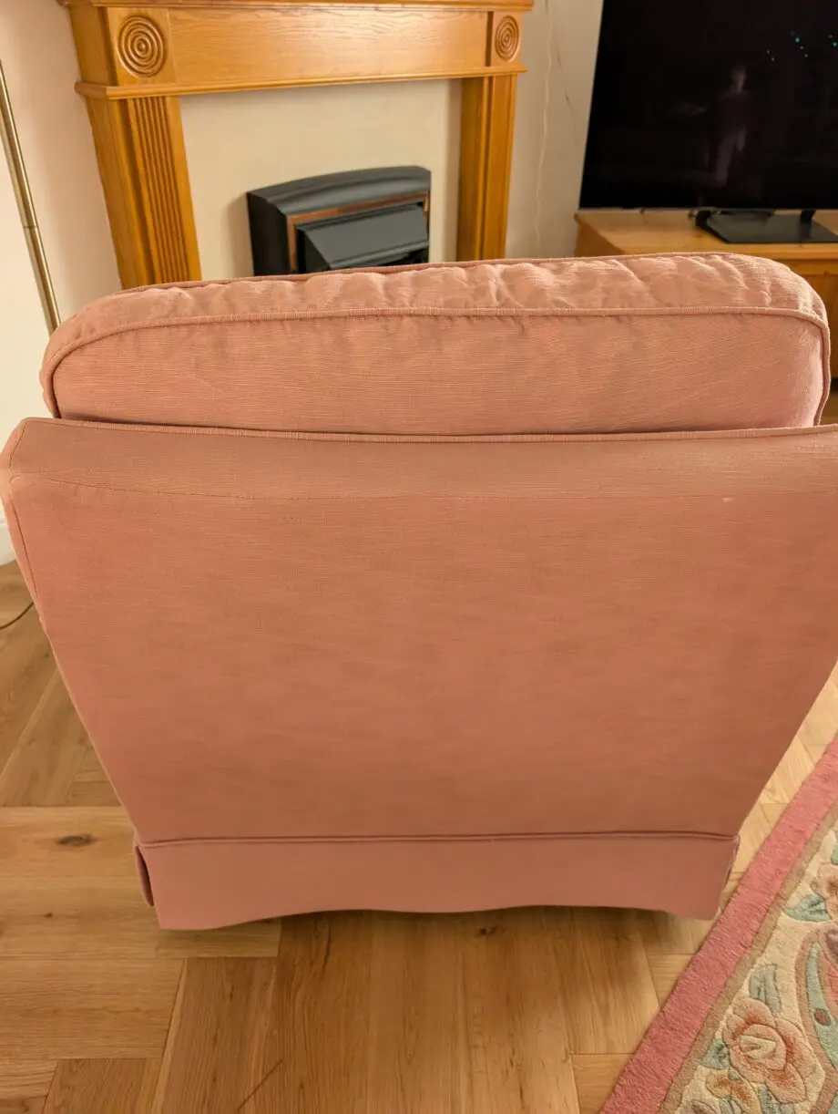 Two pink chairs