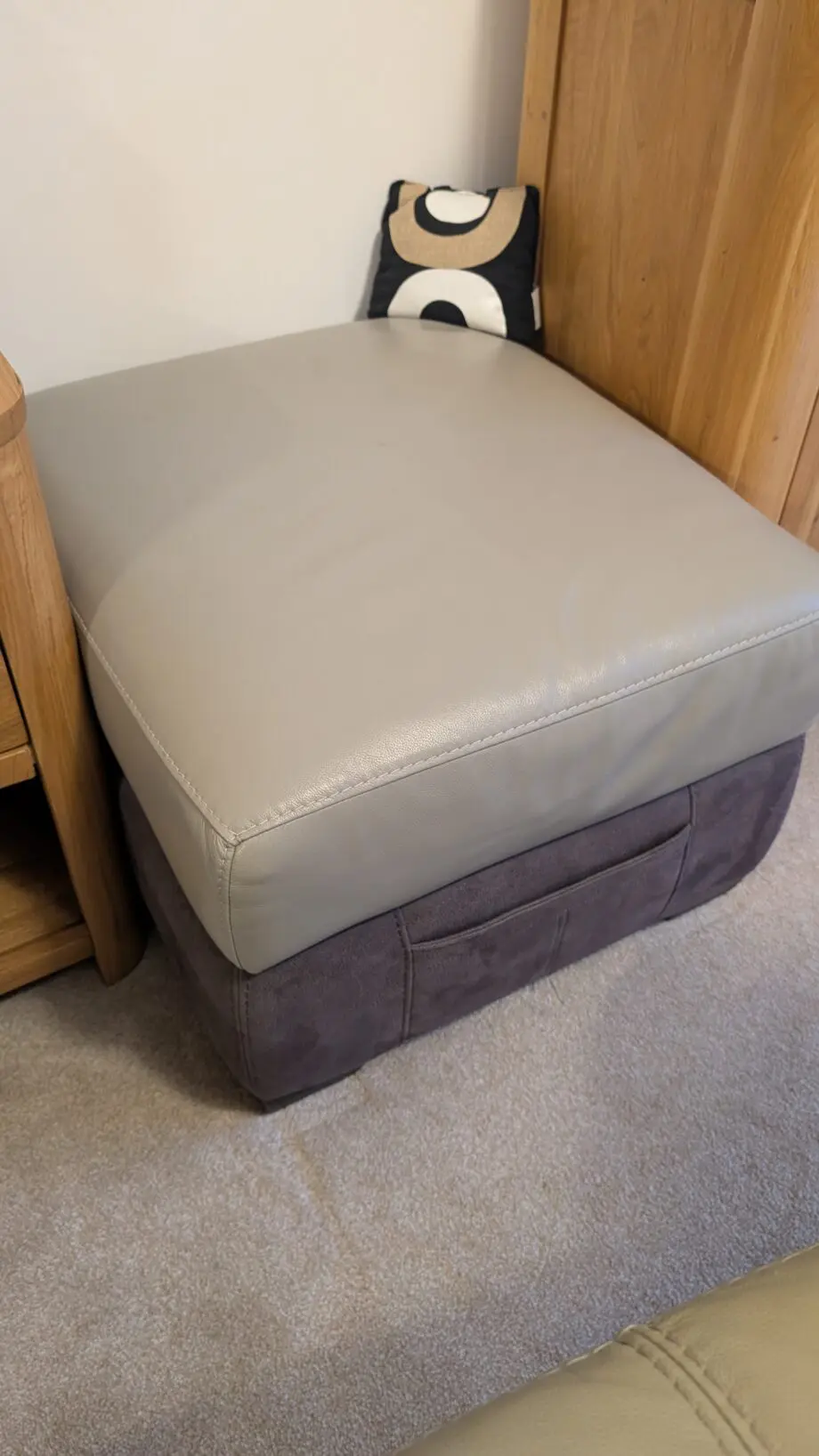 DFS grey recliner sofa set