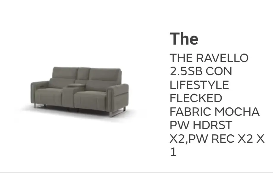 SOFOLOGY 2 SEATER RECLINER