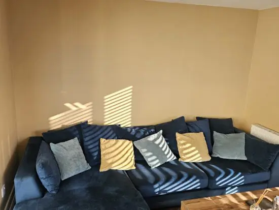 DFS Plush Velvet Corner Sofa and 2 Seater - Navy Blue