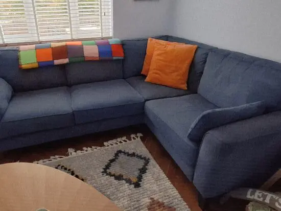 Furniture Village Blue Corner Sofa