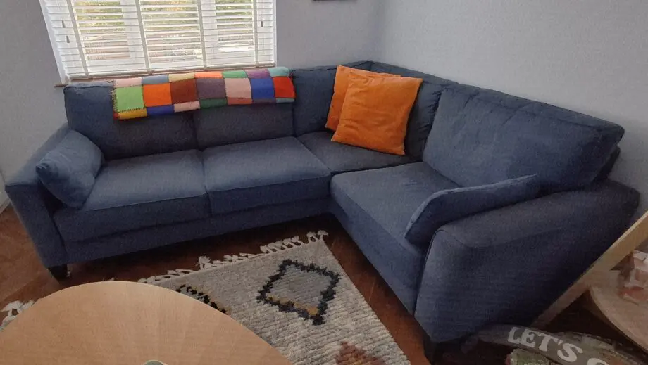 Furniture Village Blue Corner Sofa