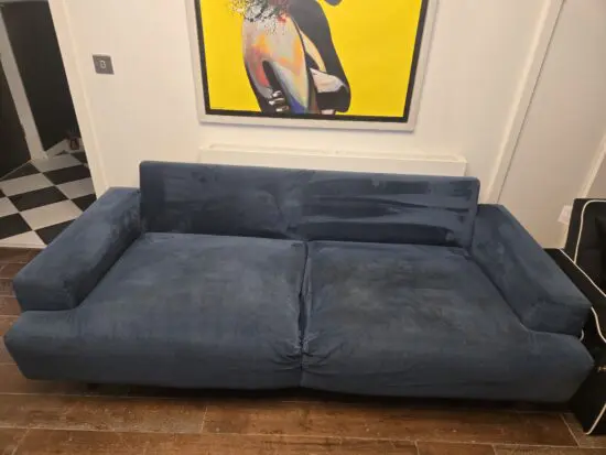 Habitat - Julien Velvet 3 Seater Sofa - Navy Blue